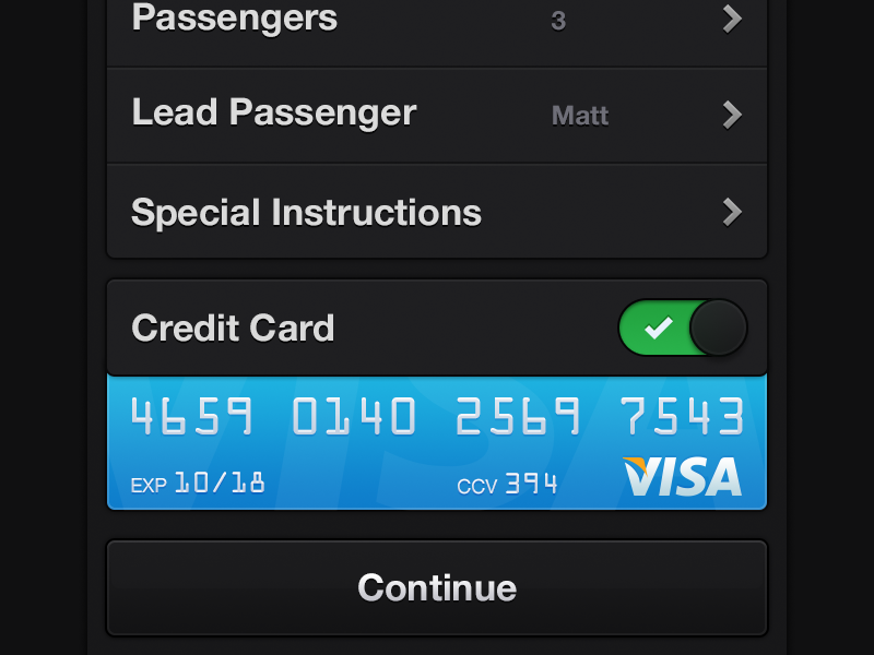 Taxi meat iphone ios button dark visa credit card booking pick up driver taxi