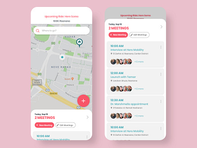 Navigation / Meetings app card design cards design maps meetings mobile mobile app mobile design navigation navigation app schedule schedule app ui uidesign ux