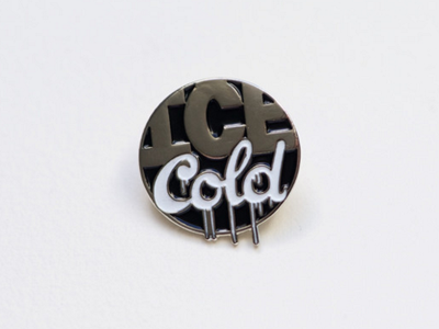 Ice Cold Pin - Sad Truth Supply handlettering logo script vector