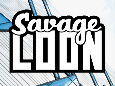Local Ottawa Zine "Savage Loon" - Masthead Script lettering logo script vector