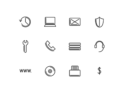 Local Ottawa IT Firm Icons icondesign icons illustration