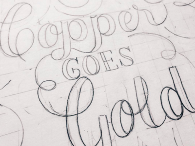 Process - Poster Heading (NYE 2017) for Copper Spirits & Sights