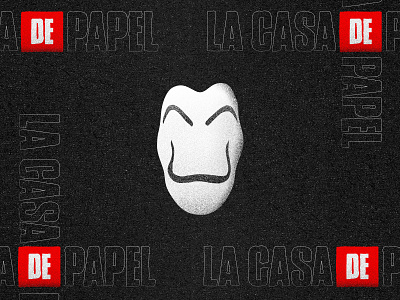 La Casa de Papel Mask @andrepicarra black character design icon identity illustration lacasadepapel logo mark mask minimal netflix red symbol white