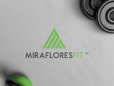 MF Logo Design - Rebranding @andrepicarra black branding fit fitness gray green gym gym logo identity initials initials logo letter logo logotype mark minimal monogram pyramid triangle