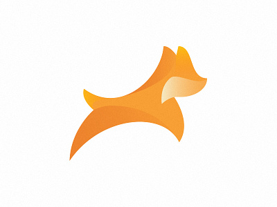 Fox andré piçarra animal fox logo mark orange symbol