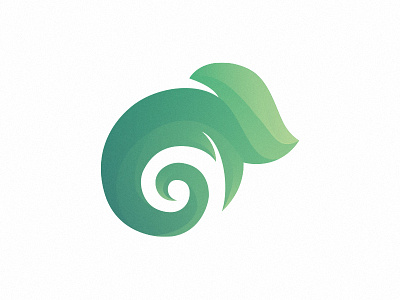 Chameleon andré piçarra animal chameleon green logo mark symbol