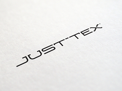 Just-tex clothing custom type just lettering letterpress logo logo design mark simple tex underwear wordmark