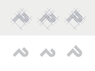 AP Personal Brand ap grid guide icon identity initials minimal monogram simple