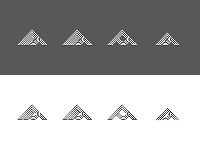 AP New Explorations ap icon identity initials letter line logo logotype minimal monogram simple