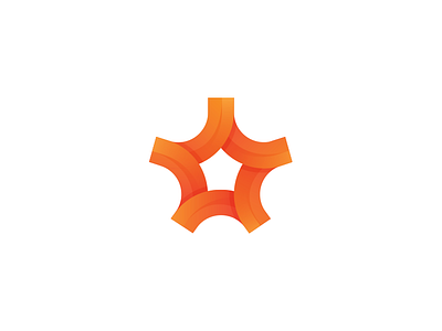 Solar design gradient identity logo logotype orange solar symbol