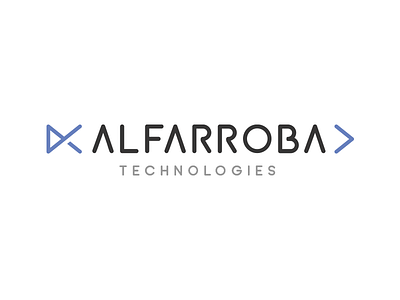 Tech Logo @andrepicarra alfarroba black blue grid logo logo grid logotype mark tech technologies