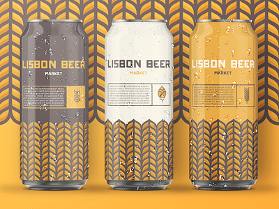 Beer Lisbon Can beer branding brewing can design drink illustration mockup pattern