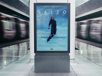Salto Outdoor @andrepicarra bue jump design artwork mockup mupi music outdoor poster sky