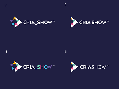 Cria Show Logo Exploration [WIP] @andrepicarra colorful colors concert event live logo mark music play star