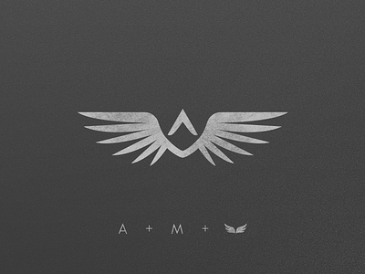 AM Wings Process Creation @andrepicarra branding design grids guidelines guides icon identity letter logo logotype mark minimal monogram symbol
