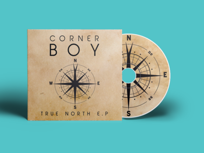 Corner Boy - True North album art album artwork album cover art branding cd case design graphic design illustration music art