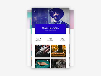 Oliver Roershon - User Profile daily ui dailyui profile ui user user interface user profile