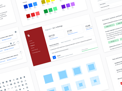 Crimson and Cream (and a little whitespace) academics college courses crimson design system portal student student portal ui university ux whitespace