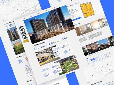 Landing page - Residential Complex FIRST design landing minimal ui ux web website