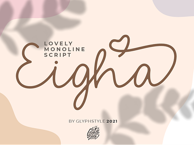 Eigha Lovely Script apparel casual cosmetic craft crafting flow handdraw handlettering handwritte handwritten logos lovely script script lettering typography