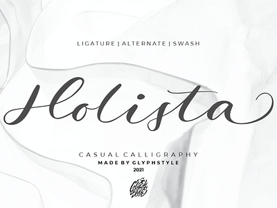 Holista Calligraphy beautiful handlettering script lettering typography