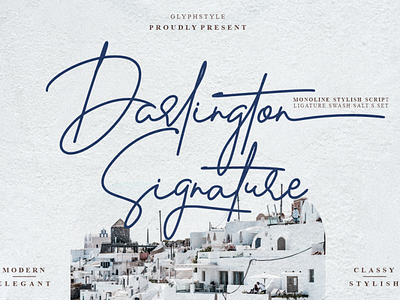 Darlington Signature beauty elegant font handlettering handwritten lettering script typography