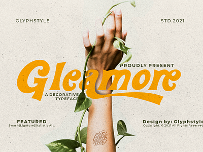 Gleamore Display Font ] beautiful branding design displayfont font sansserif typography