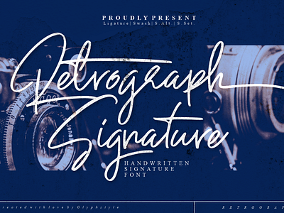 Retrograph Handwritting branding calligraphy font design handlettering logotype typography