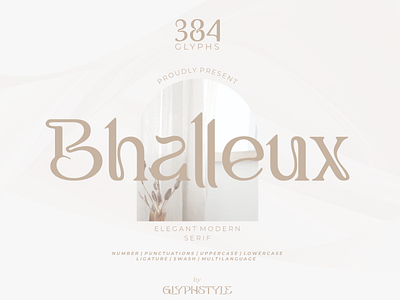 Bhalleux Elegant Serif branding handlettering modern typography