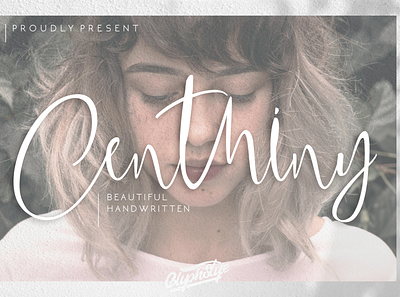 Centhiny - Beautiful Handwritten beauty branding calligraphy design font design handlettering logo luxury logo magazine design script font script lettering typography watermark