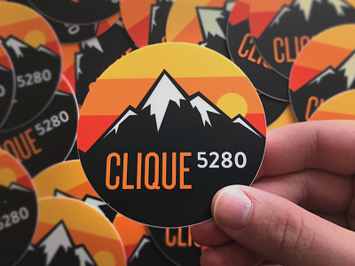 Clique 5280 clique studios illustration sticker