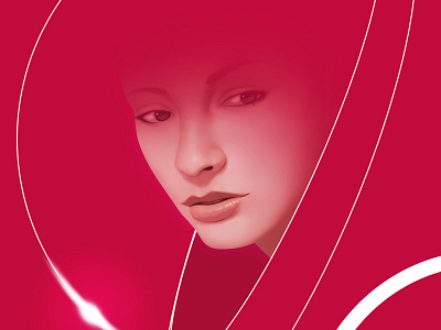 Astrogirl 3 astronaut girl helmet portrait red reflection space