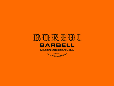 Boreal Barbell (WIP) brand brand identity branding design icon illustration logo logo design michigan typography