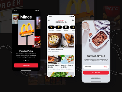 Mince App - Food Delivery App