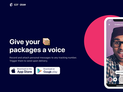 GIFgram Landing Page