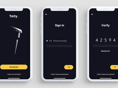 Tally - Payment App calibrate software design mobile app design uiux user experience design user interface design ux design