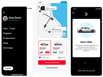 Rideshare App calibrate software mobile app design rideshare app travel app design user experience design user interface design