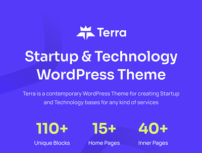 Terra - Startup & Technology WordPress Theme agenccy wordpress themes blog theme corporate wordpress theme design illustration multipurpose the wordpress blog wordpress design wordpress theme