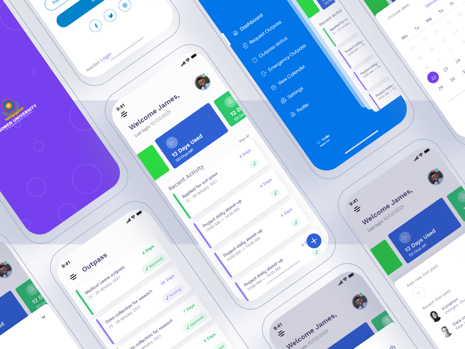 Sign-outs and Exeats system by James Adeshina on Dribbble