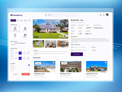 PropertyPro (Redesign) design real esate ui ui ux uidesign uidesign ux uiux uiux ui uidesign ux