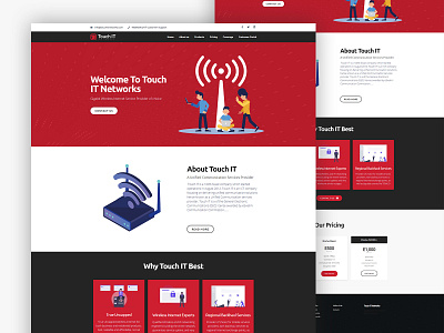 Touch IT Website Design branding design elementor elementor pro landingpage logo ui ux vector webdesign website design wordpress design