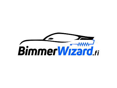 BimmerWizard Logo Design automotive banner branding car logo design icon logo logo design
