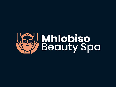 Mhlobiso Beauty Spa Logo Design beauty logo brand identity branding design gold icon logo logo design minimal minimalist spa spa logo