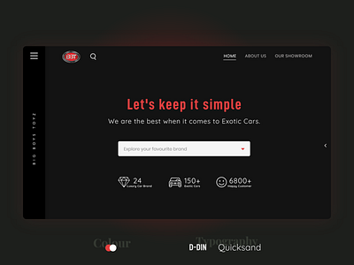 BigBoyToyz Homepage Redesign Concept adobexd clean creative dark minimal red redesign redesign concept simple ui uidesign uiux ux website
