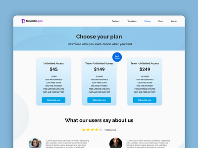 Pricing Page | Inforgraphic adobexd clean creative dailydesign light minimal plant price pricing pricing plan simple testimonial ui user ux website website design