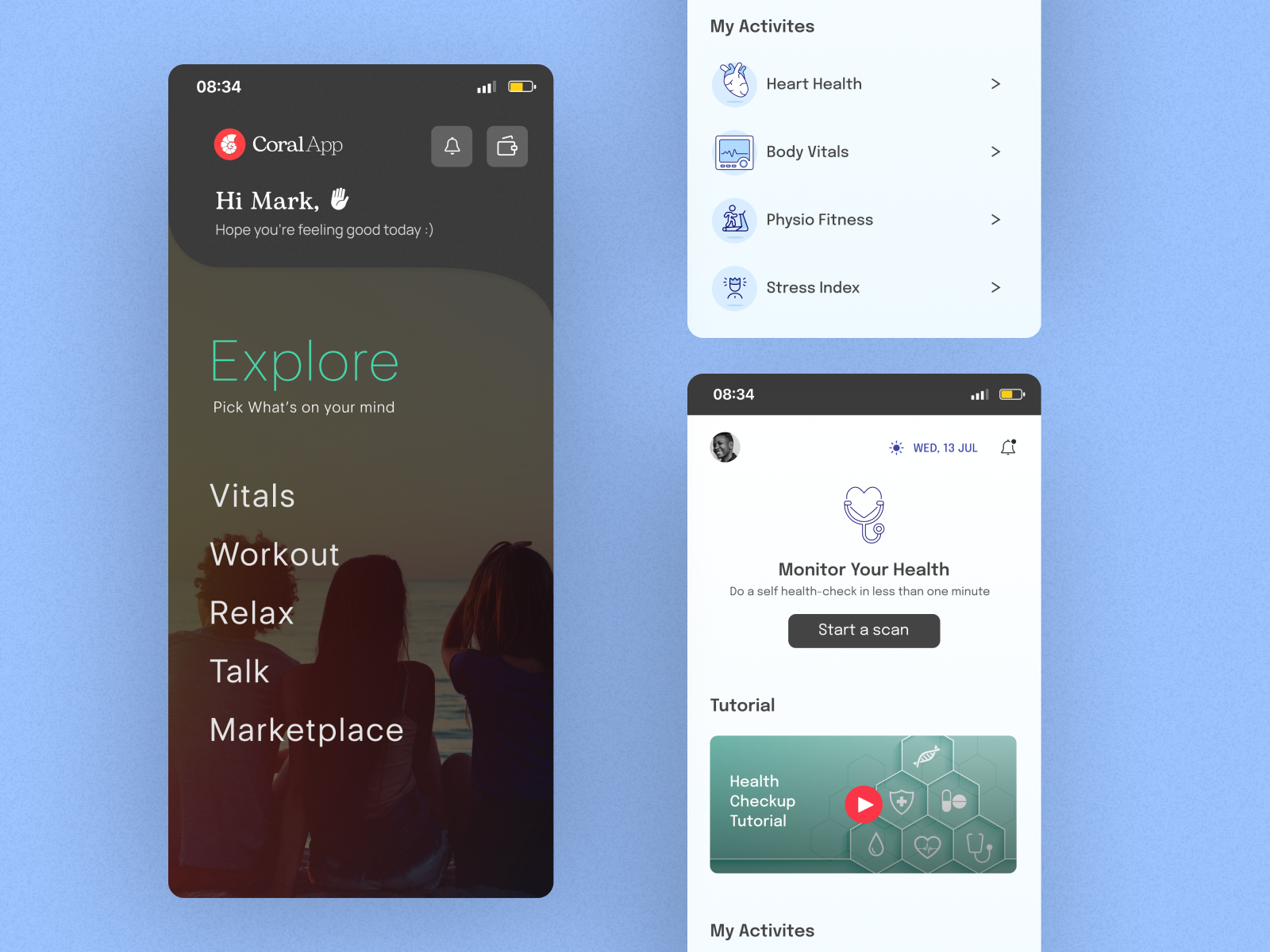 CoralApp | A fitness & Marketplace app by Yash Parashar on Dribbble