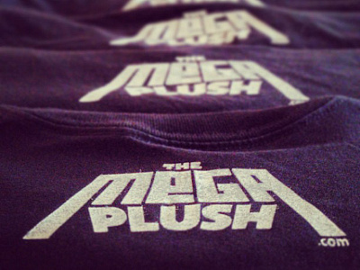 The Mega Plush T-shirt Logo screenprint logo screen print t shirt the mega plush