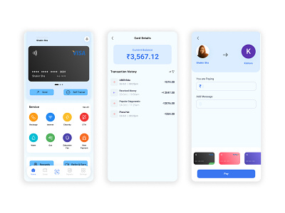 banking app app design illustration ui ux