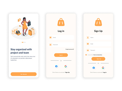 login in form app graphic design ui ux