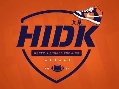 HIDK crest dunks football nike shield sports